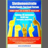 2004 demonstratie tegen racisme tijdens Nederlands Sociaal Forum