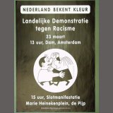 1996 Nederland Bekent Kleur demonstratie Heinekenplein