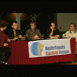 Rene Danen (KHT), Maarten van Poelgeest (GL), Harry van Bommel (SP), Jaap Kater (GF), Abdou Menebhi (Emcemo)
